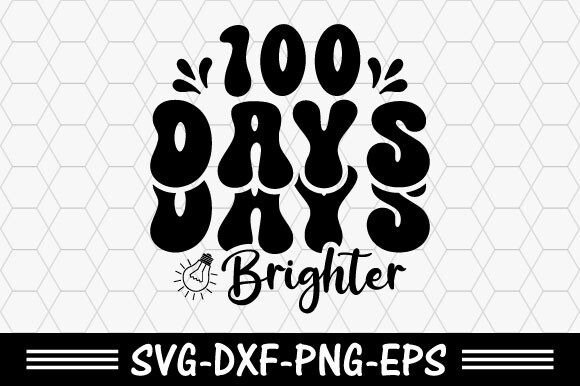 100 Days of School SVG: Graphics for T-Shirt Designs & Branding