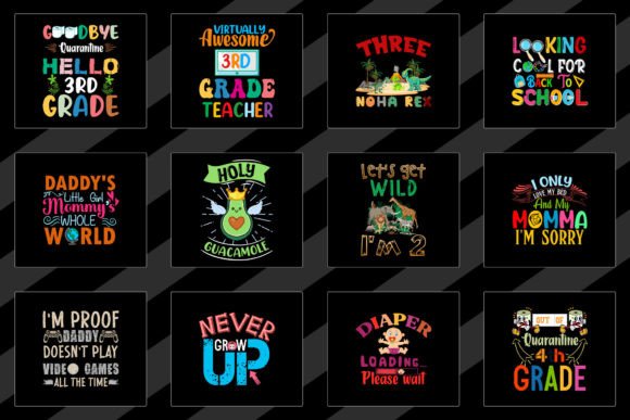 Baby Kids T-Shirt Designs Bundle: Graphics & T-Shirt Designs