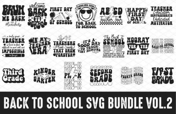 Back to School SVG Bundle – 20 Designs