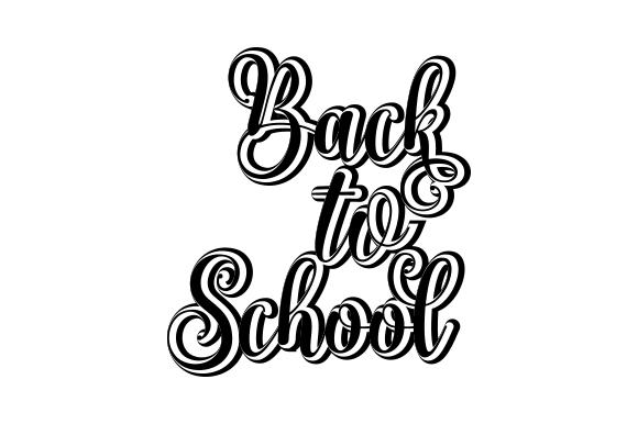 Back to School SVG Design Template for Crafts & Graphics