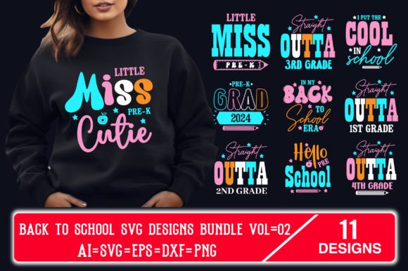 Back to School SVG Designs Bundle Vol 02: Graphics & Crafts