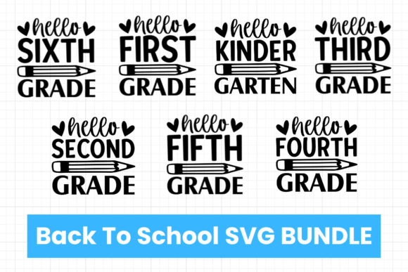 Back to School SVG Pack – V1: Graphics & T-Shirt Designs