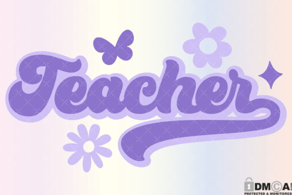 Pastel Teacher Svg Graphics for Print Templates