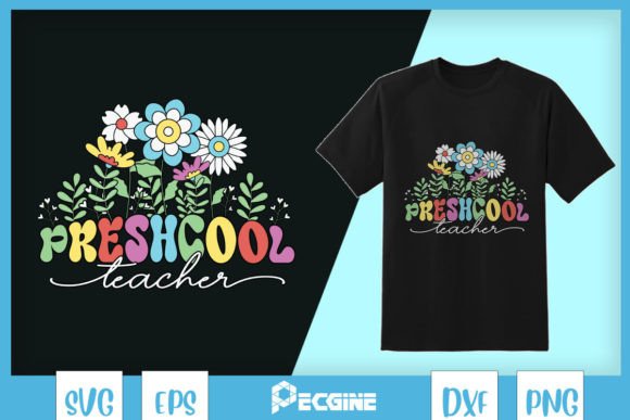 Preschool Floral Back to School SVG Graphics