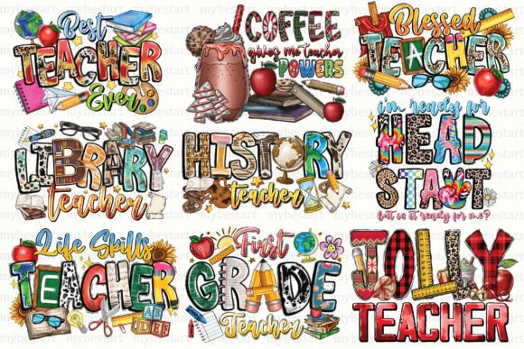 Sublimation Teacher Bundle: Graphics for Crafts