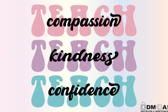 Teach Compassion Graphics for Print Templates